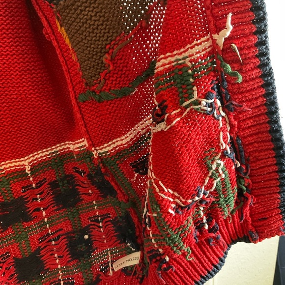 ID Distinction teddy bear and holiday motifs cardigan size small vintage 80’ - Picture 6 of 13